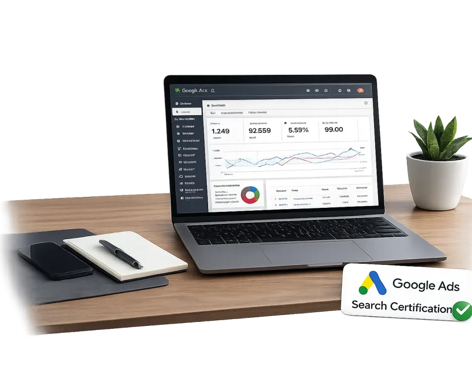 imagen de una computadora para gooogle ads